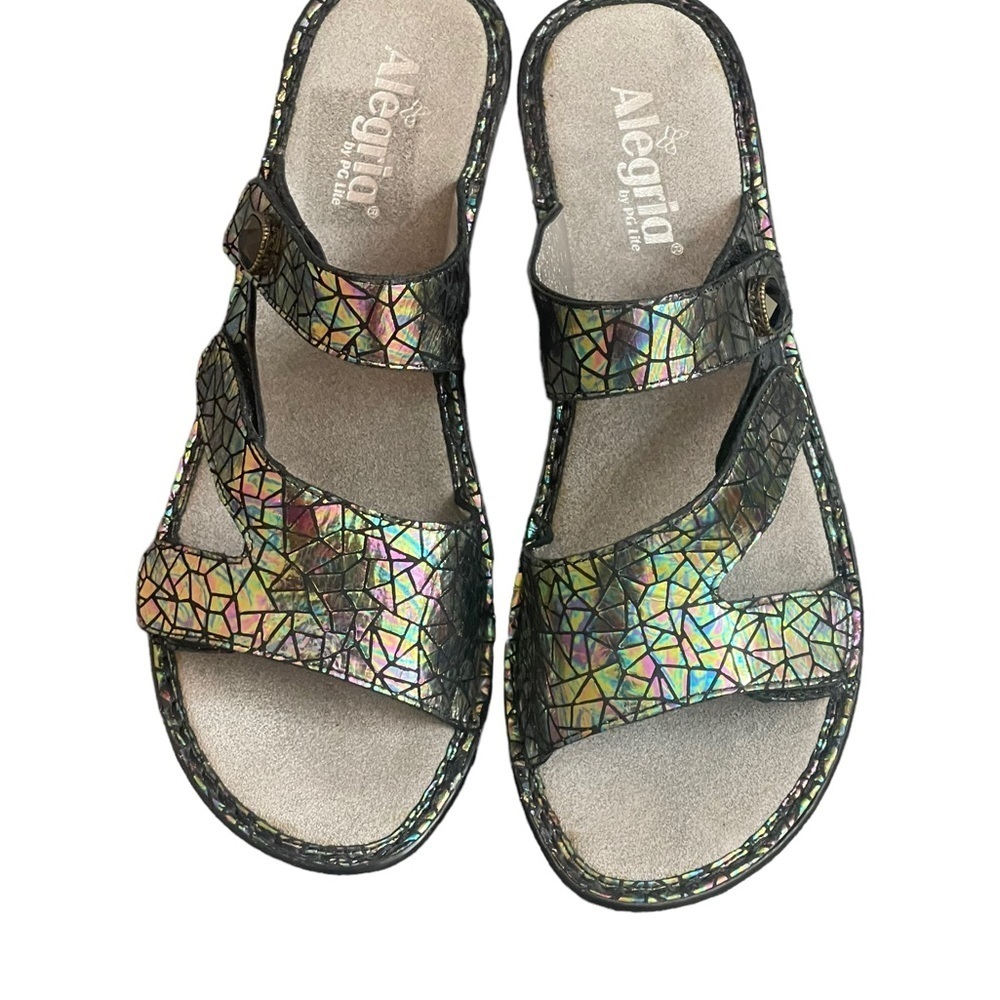 Alegria Loti Women's Tectonic
Iridescent Leather Slide On
Sandals Sz 41(10.5) - Picture 5 of 12